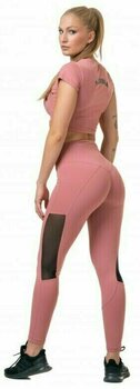Fitness pantaloni Nebbia High-Waist Mesh Old Rose S Fitness pantaloni - 7
