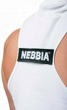 Fitness T-Shirt Nebbia No Excuses Tank Top Hoodie White M Fitness T-Shirt - 4