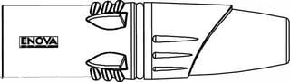 XLR-Stecker Enova XL23MB XLR-Stecker - 4