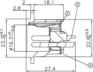 XLR-Stecker Enova XL13MB XLR-Stecker - 4
