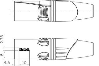 XLR-Stecker Enova XL25MB XLR-Stecker - 3