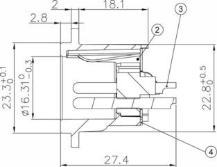 XLR-connector Enova XL15MB XLR-connector - 3