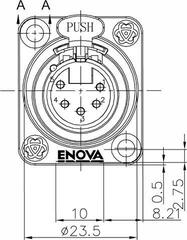 XLR-Stecker Enova XL15FB XLR-Stecker - 1