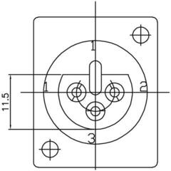 Złącze XLR Enova XL13FB-W Złącze XLR - 6