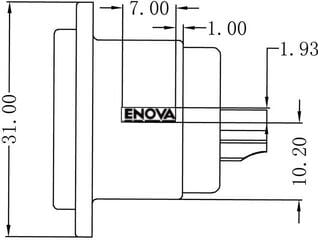 XLR-Stecker Enova XL13MB-W XLR-Stecker - 6