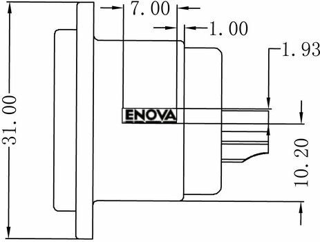 XLR-connector Enova XL13MB-W XLR-connector - 7