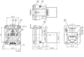 Hi-Fi Connector / Adapter Enova RJ18FN-C5F Hi-Fi Connector / Adapter - 4