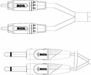 Audiokabel Enova EC-A3-CLMPLM-2 2 m Audiokabel - 2