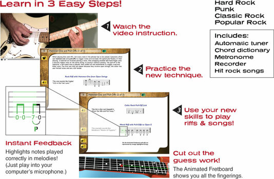 Софтуер за обучение eMedia Interactive RK Guitar Win (Дигитален продукт) - 2