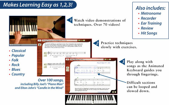 Programvara för utbildning eMedia Piano & Key Method Mac (Digital produkt) - 3