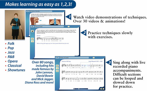 Programvara för utbildning eMedia Singing Method Mac (Digital produkt) - 3