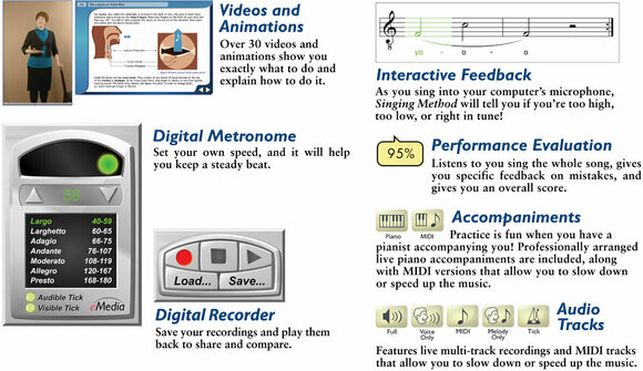 Software til undervisning eMedia Singing Method Win (Digitalt produkt) - 6