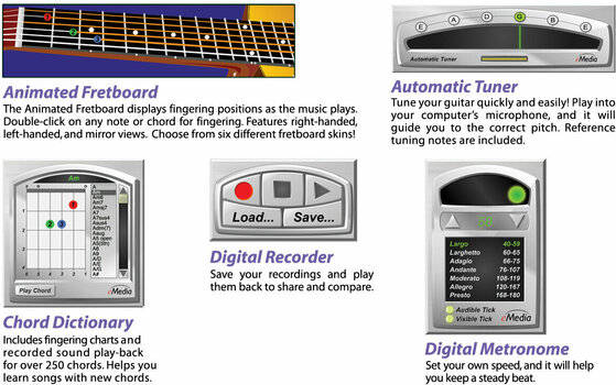 Programvara för utbildning eMedia Guitar For Dummies Mac (Digital produkt) - 4