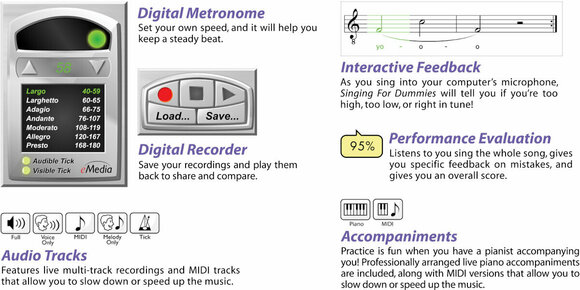 Výukový software eMedia Singing For Dummies 2 Win (Digitálny produkt) - 4