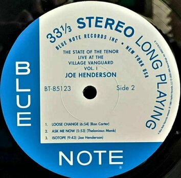 Disque vinyle Joe Henderson - State Of The Tenor Vol. 1 / Live At The Village Vanguard /1985 (LP) - 4
