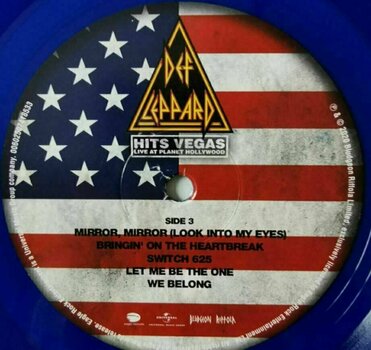 Vinylplade Def Leppard - Hits Vegas (Blue Coloured) (3 LP) - 5