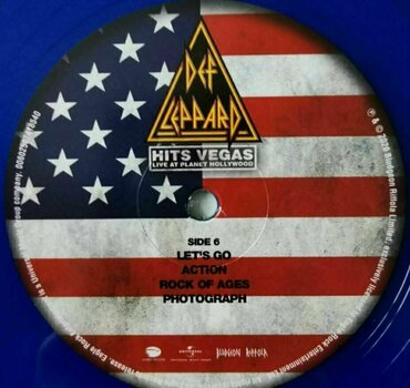 Hanglemez Def Leppard - Hits Vegas (Blue Coloured) (3 LP) - 8