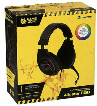 Pc-hoofdtelefoon Tracer Gamezone Aligator Zwart Pc-hoofdtelefoon - 4