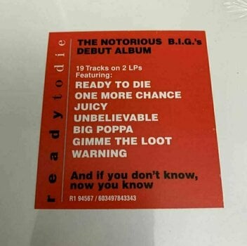 Vinyl Record Notorious B.I.G. - Ready To Die (2 LP) - 3