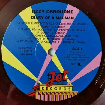 Disque vinyle Ozzy Osbourne - Diary Of A Madman (Coloured) (LP) - 3