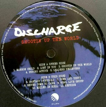 Vinyl Record Discharge - Shootin Up The World (LP) - 3
