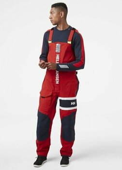 Calças Helly Hansen Salt Coastal Bib Calças Alert Red 2XL - 3