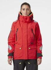 Bunda Helly Hansen Women's Skagen Offshore Sailing Alert Red - 2