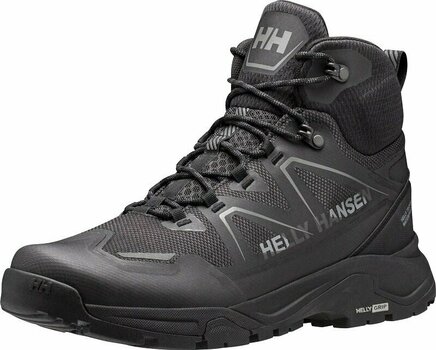 Mens Outdoor Shoes Helly Hansen Men's Cascade Mid-Height Hiking Shoes Black/New Light Grey 42 Mens Outdoor Shoes - 2
