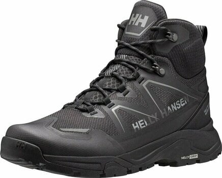 Mens Outdoor Shoes Helly Hansen Men's Cascade Mid-Height Hiking Shoes Black/New Light Grey 44,5 Mens Outdoor Shoes - 2