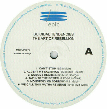 Vinyl Record Suicidal Tendencies - Art Of Rebellion (LP) - 2