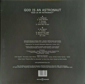 Vinyl Record God Is An Astronaut - God Is An Astronaut (Clear Vinyl) (LP) - 4