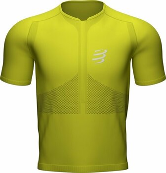 Koszulka do biegania z krótkim rękawem Compressport Trail Half-Zip Fitted SS Top Primerose XL Koszulka do biegania z krótkim rękawem - 2