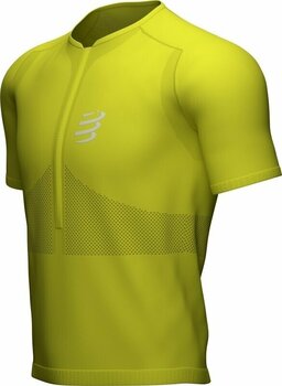 Majica za trčanje s kratkim rukavom Compressport Trail Half-Zip Fitted SS Top Primerose XL Majica za trčanje s kratkim rukavom - 3