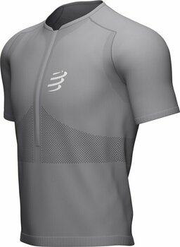Running t-shirt with short sleeves
 Compressport Trail Half-Zip Fitted SS Top Alloy S Running t-shirt with short sleeves - 3