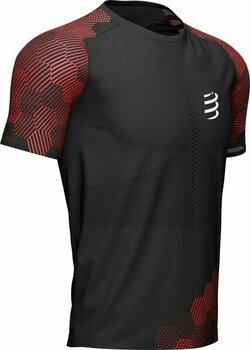 Tricou cu mânecă scurtă pentru alergare Compressport Racing SS Tshirt M Negru/Roșu L Tricou cu mânecă scurtă pentru alergare - 2