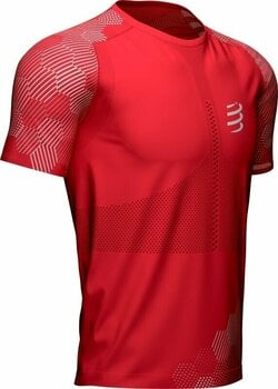 Koszulka do biegania z krótkim rękawem Compressport Racing SS Tshirt M Red/White XL Koszulka do biegania z krótkim rękawem - 2