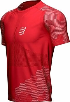 Løbe t-shirt med korte ærmer Compressport Racing SS Tshirt M Red/White XL Løbe t-shirt med korte ærmer - 8
