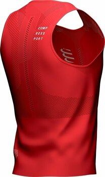 Laufunterhemd Compressport Pro Racing Singlet M Red/White S Laufunterhemd - 4