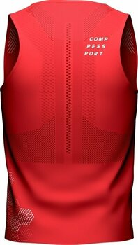 Laufunterhemd Compressport Pro Racing Singlet M Red/White S Laufunterhemd - 5