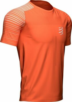 Тениска с къс ръкав за бягане Compressport Performance SS Tshirt M Orangeade/Fjord Blue S Тениска с къс ръкав за бягане - 2