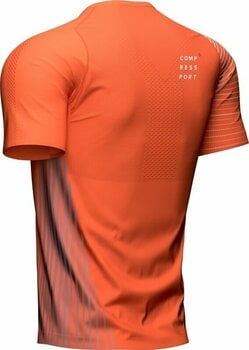 Løbe t-shirt med korte ærmer Compressport Performance SS Tshirt M Orangeade/Fjord Blue XL Løbe t-shirt med korte ærmer - 6