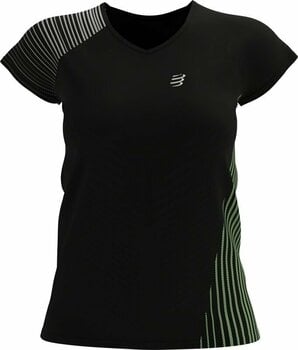 Tricou cu mânecă scurtă pentru alergare
 Compressport Performance SS Tshirt W Black/Paradise Green M Tricou cu mânecă scurtă pentru alergare - 2