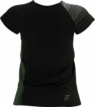 Tricou cu mânecă scurtă pentru alergare
 Compressport Performance SS Tshirt W Black/Paradise Green M Tricou cu mânecă scurtă pentru alergare - 6