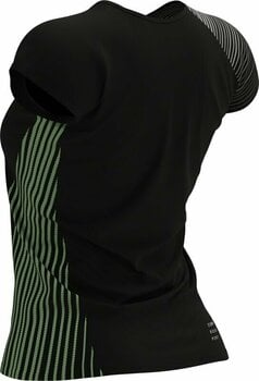 Löpartröja med kort ärm Compressport Performance SS Tshirt W Black/Paradise Green L Löpartröja med kort ärm - 5