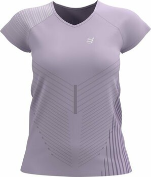 Lyhythihainen juoksupaita Compressport Performance SS Tshirt W Orchid Petal/Purple M Lyhythihainen juoksupaita - 2