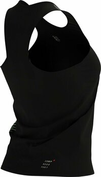 Ärmlösa löpartröjor Compressport Performance Singlet W Black/Paradise Green M Ärmlösa löpartröjor - 4