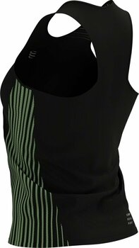 Bluze fără mâneci pentru alergare
 Compressport Performance Singlet W Black/Paradise Green L Bluze fără mâneci pentru alergare - 6