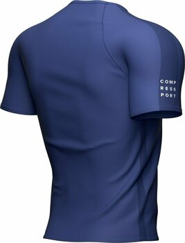 T-shirt de corrida de manga curta Compressport Training SS Tshirt M Sodalite/Primerose M T-shirt de corrida de manga curta - 4