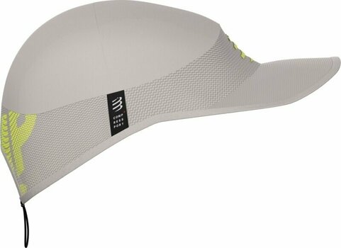 Gorra para correr Compressport Pro Racing Alloy/Lime UNI Gorra - 2