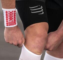 Running arm warmers Compressport Sweatbands 3D.Dots White/Red UNI Running arm warmers - 1